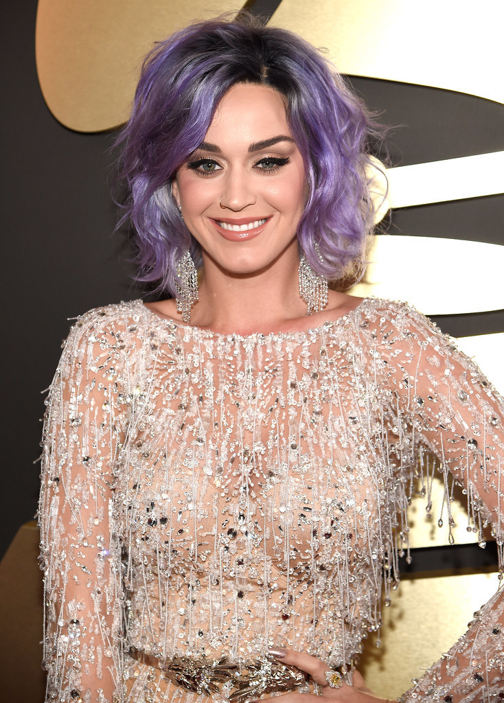 Katy Perrys Sleek Grammys 2015 Makeup Rouge 18